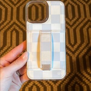 Checkered White Phone Case